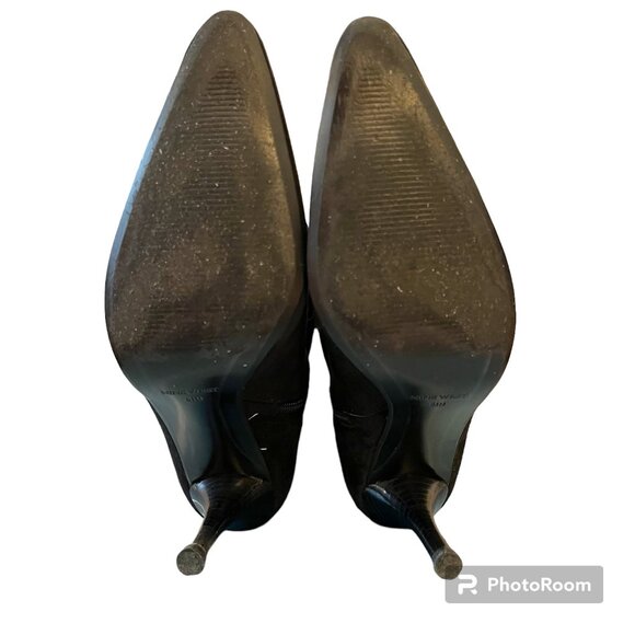 EUC NINE WEST Black Suede Tall Boots Lynol 6.5 M - Picture 6 of 11